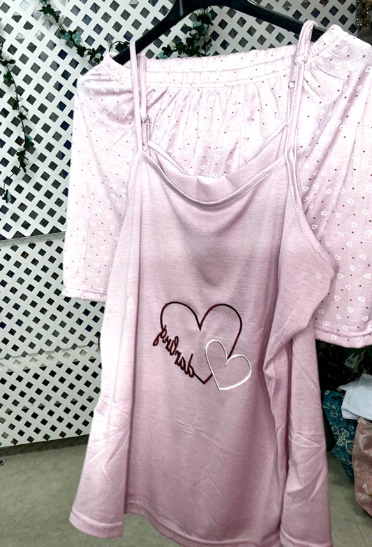 Pijama corazón