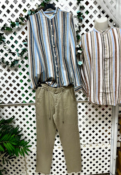 Pantalón lino cordón